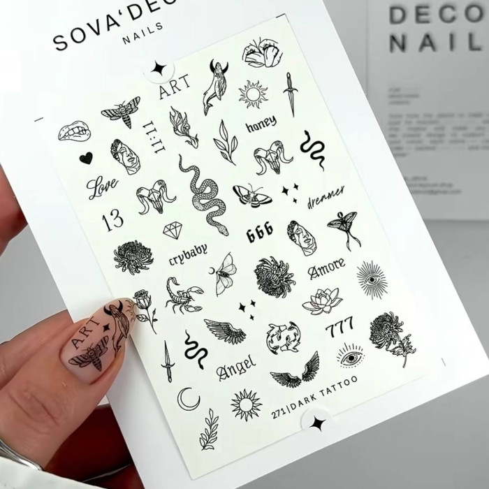 Слайдер-дизайн Sova Decor 271 Dark Tattoo