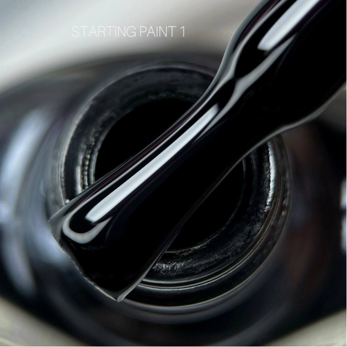 Saga Stamping Paint #01 Лак-краска для стемпинга Черная 8ml