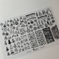 Saga Stamping Пластина для стемпинга Winter #14