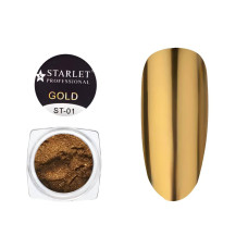 Втирка зеркальная ST #1 Gold Starlet
