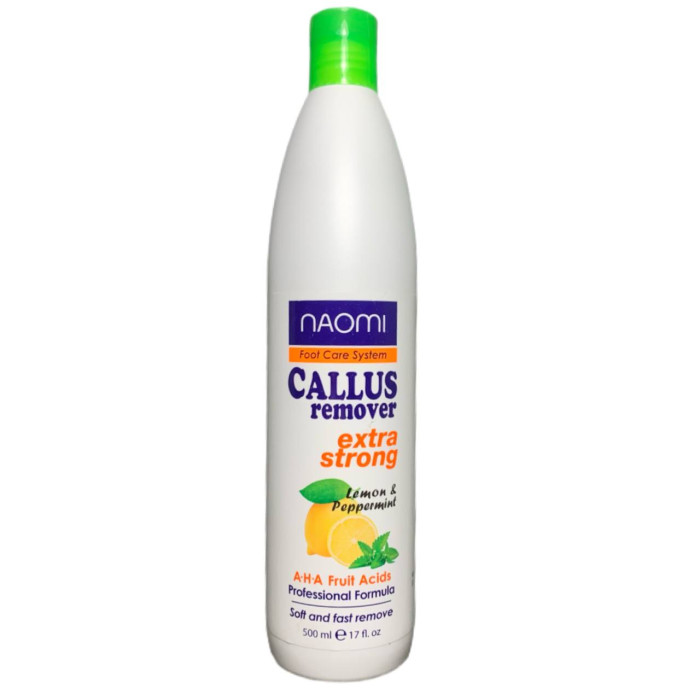 Naomi Callus Extra Strong Засіб для педикюру Лимон, М'ята 500ml