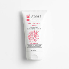 Крем для рук и ногтей с коллагеном, эластином и экстрактом пиона Shelly 45ml