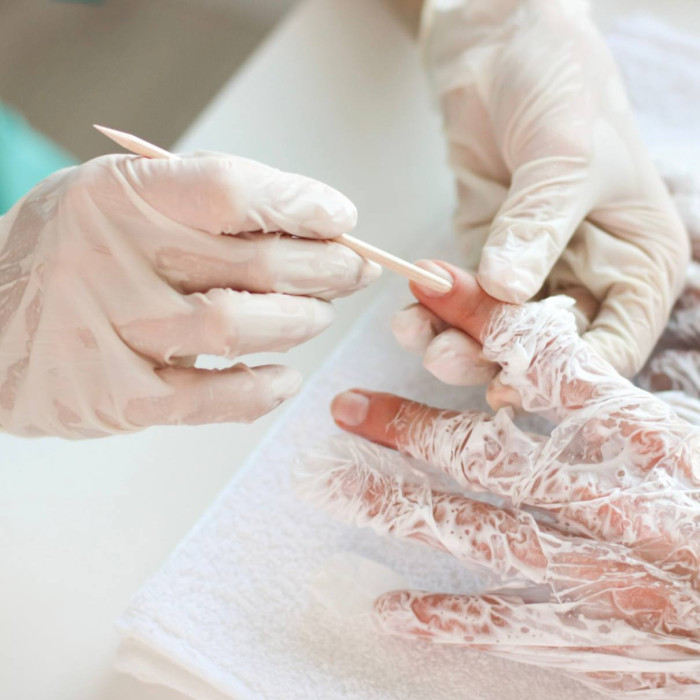 Набор перчаток с кремом для маникюра Shelly 25шт