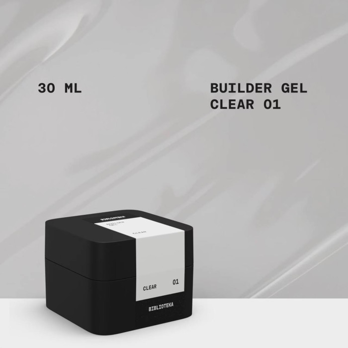 BIBLIOTEKA Builder Gel #01 Clear Гель прозорий 30ml