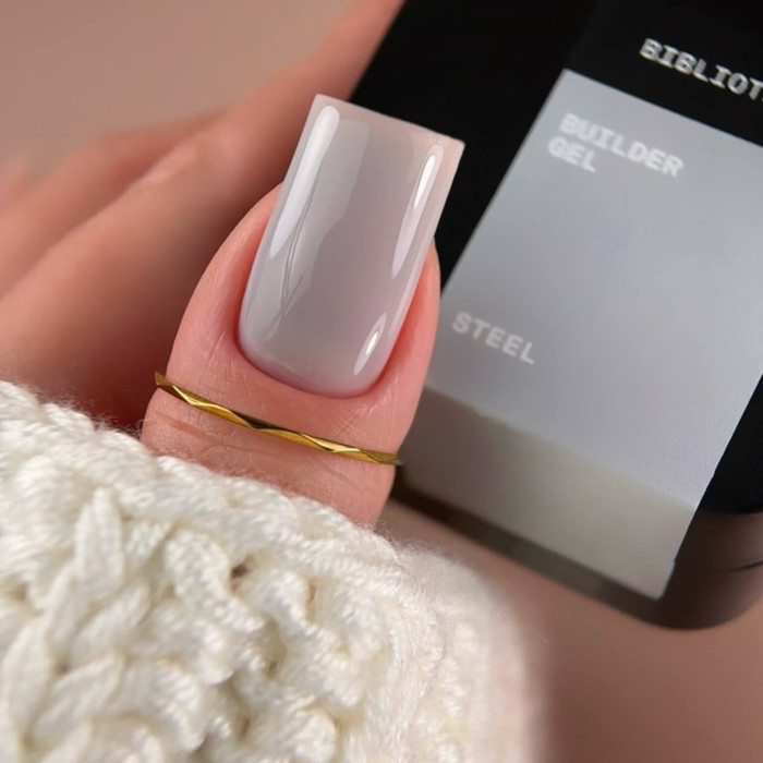 BIBLIOTEKA Builder Gel #16 Steel Гель світло-сірий 30ml