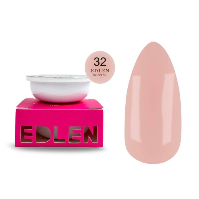 Edlen Builder Gel #32 Office Refill Гель для нарощування ванільний рожевий (картридж) 30ml