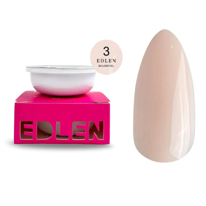 Edlen Builder Gel #03 Refill Гель для нарощування ніжно-бежевий (картридж) 30ml