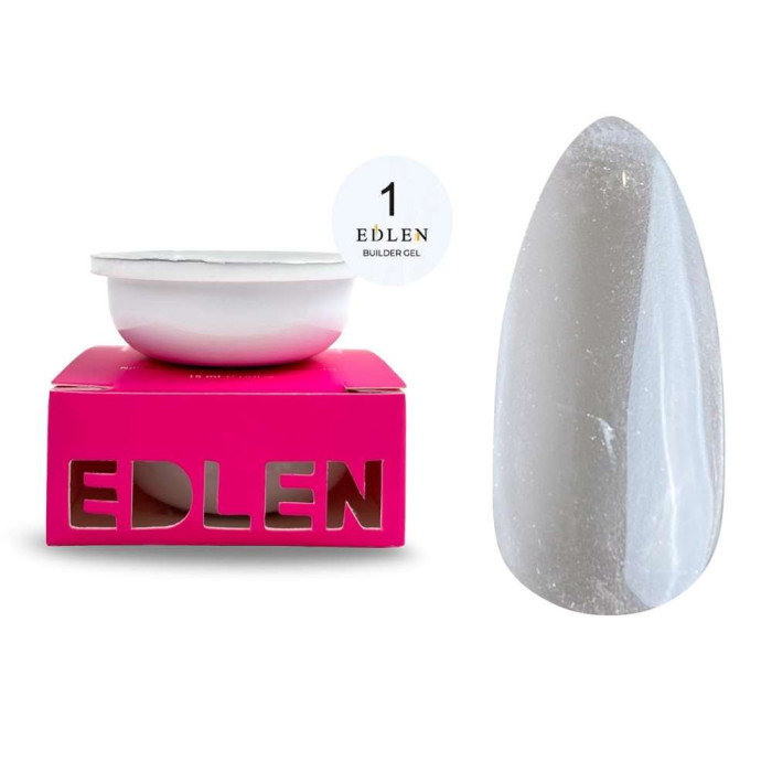 Edlen Builder Gel #01 Refill Гель для нарощування прозорий (картридж) 30ml