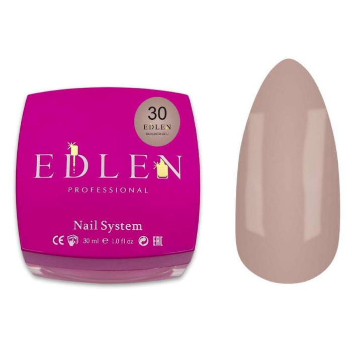 Edlen Builder Gel #30 Office Гель для нарощування коричнево-бежевий 30ml