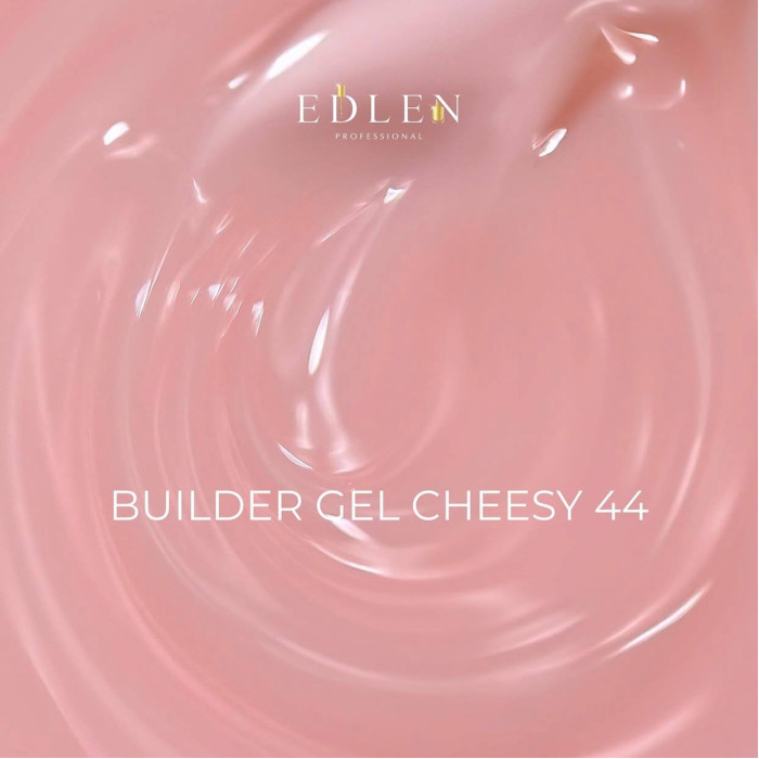 Edlen Builder Gel #44 Cheesy Гель для нарощування молочний рожево-персиковий 15ml