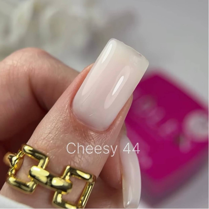 Edlen Builder Gel #44 Cheesy Гель для нарощування молочний рожево-персиковий 15ml