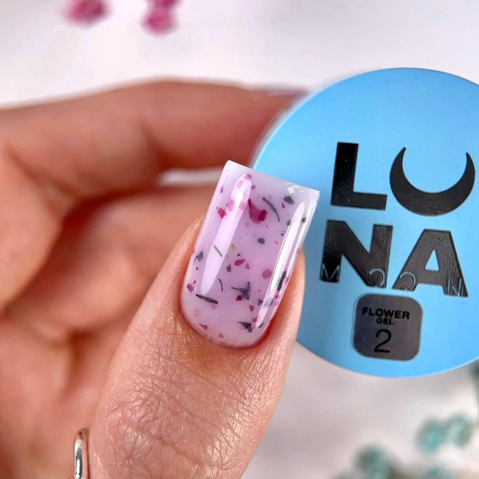 Luna Gel Flower#2 Гель для нарощування із сухоцвітами 15ml