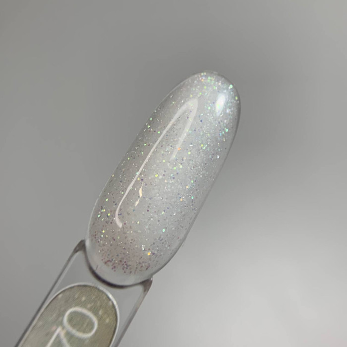Luna Light Acrygel #70 Гель жидкий молочный с разноцветной блесткой 13ml