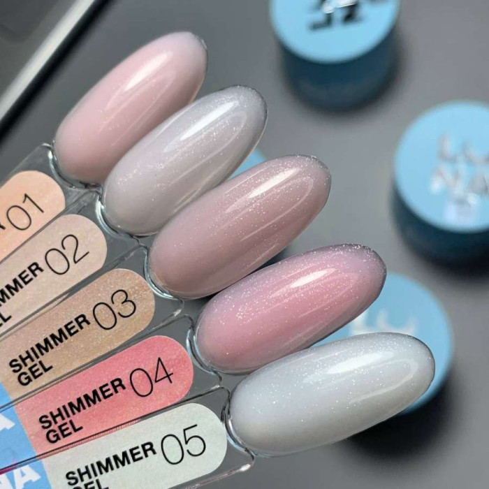 Luna Gel Unicorn Shimmer №5 Гель молочный с шиммером 15ml