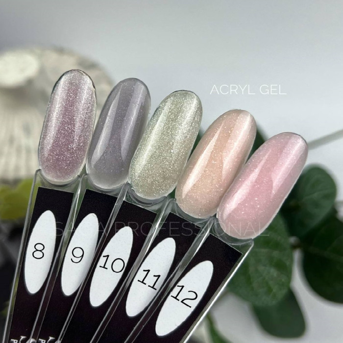 Saga Acryl Gel #08 Акригель кольоровий з шиммером 13ml