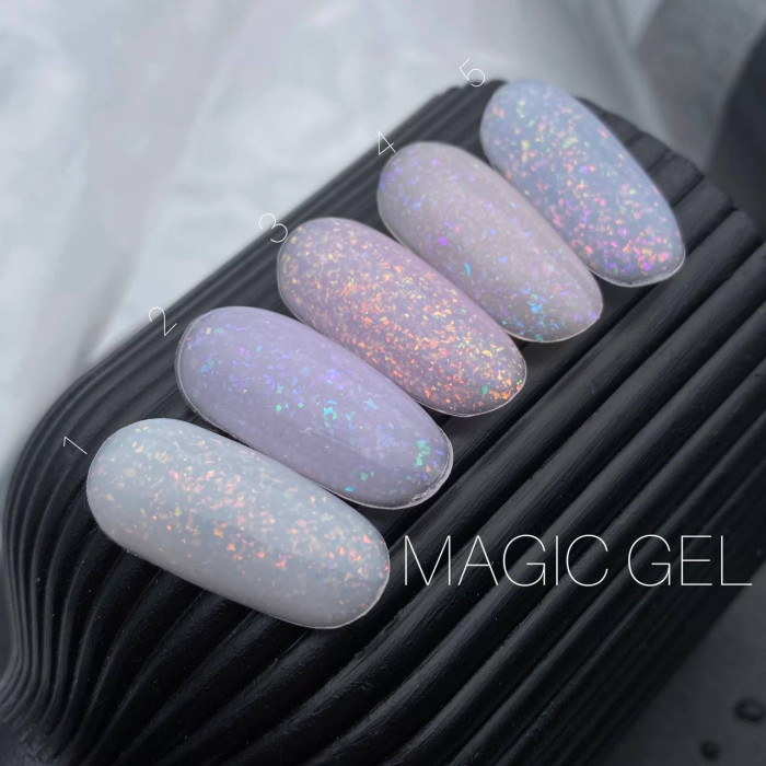 Saga Builder Magic Gel #04 Гель цветной с голографическими хлопьями 15ml