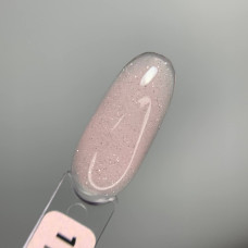 Saga Builder Night Gel #1 Гель для нарощування світло-рожевий з блискітками 15ml