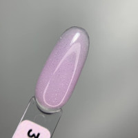 Saga Builder Night Gel #3 Гель для наращивания нежно сиреневый с блестками 15ml