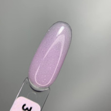 Saga Builder Night Gel #3 Гель для нарощування ніжно бузковий з блискітками 15ml