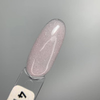 Saga Builder Night Gel #4 Гель для наращивания нежно бежевый с блестками 15ml