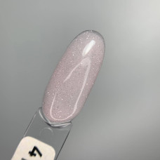 Saga Builder Night Gel #4 Гель для нарощування ніжно бежевий з блискітками 15ml