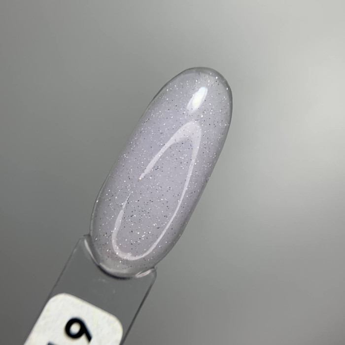 Saga Builder Night Gel #6 Гель для наращивания пепельный с блестками 15ml