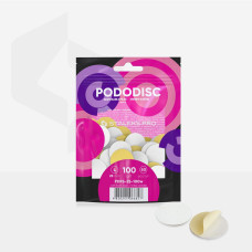 Staleks Pododisc L Сменные файлы Белые на мягкой основе для педикюрного диска 25mm 100 грит 50шт