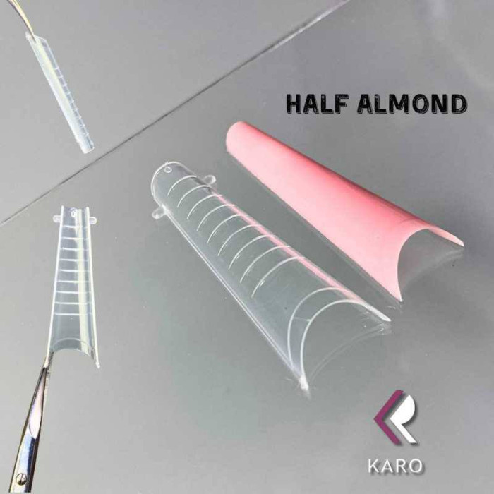 Верхние формы для наращивания Миндаль Karo Half Almond 120шт