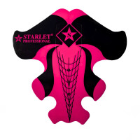Нижние формы для наращивания малиновые Starlet 300шт