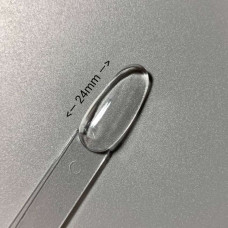 Типсы на кольце миндаль прозрачные 50 шт 