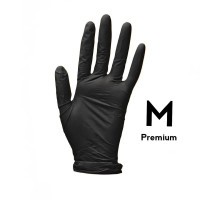 Перчатки нитриловые M Черные плотные 5g 100шт Medicom