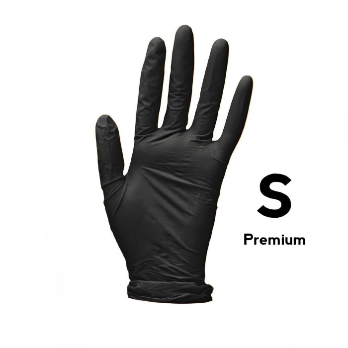Перчатки нитриловые S Черные 5г 100шт Medicom