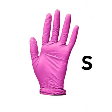 Рукавички нітрилові S Маджента 100шт Medicom