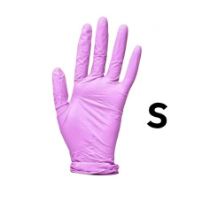 Перчатки нитриловые S Розовые 100шт Medicom