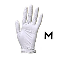Рукавички нітрилові M Білі 100шт Medicom Medicom