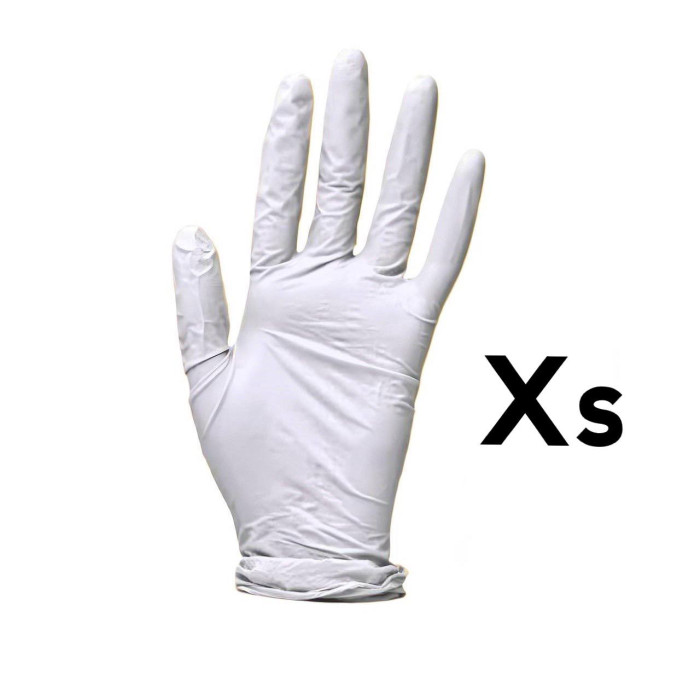 Перчатки нитриловые XS Белые 100шт Medicom