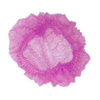 Шапочка Спанбонд на двойной резинке розовая 100шт Panni Mlada