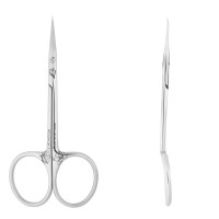 Ножницы профессиональные для кутикулы с крючком Staleks Exclusive 21/1 Magnolia 21mm