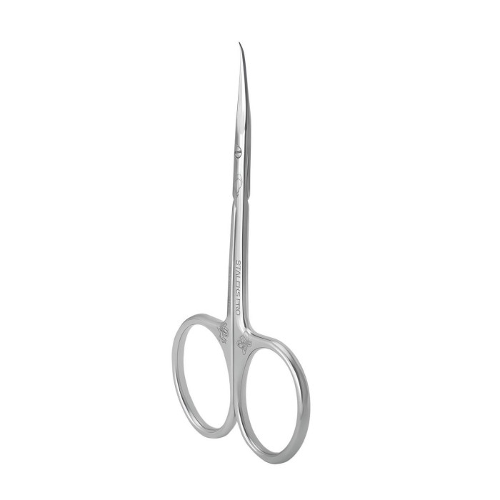 Ножницы профессиональные для кутикулы с крючком Staleks Exclusive 21/2 Magnolia 24,5mm