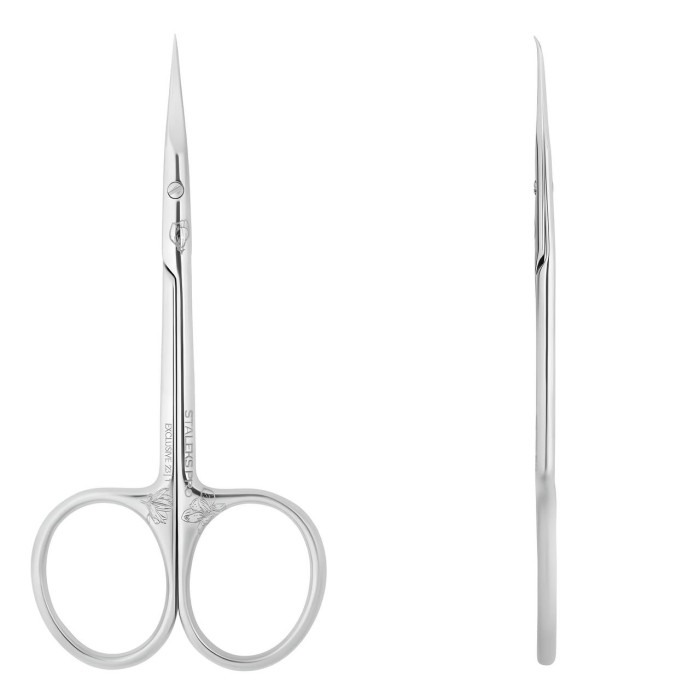 Ножницы для кутикулы с крючком Staleks Exclusive 23/1 Magnolia 21mm