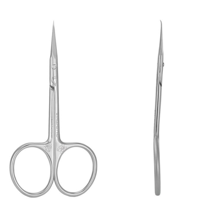 Ножницы профессиональные для кутикулы с крючком Staleks Exclusive 23/2 Magnolia 23mm