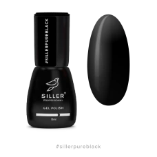 Siller Pure Black Гель-лак черный 8ml
