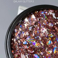 Saga Galaxy Glitter #03 Гель с голографическим глитером 8ml