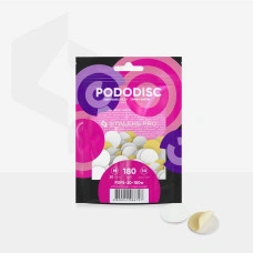 Staleks Pododisc M Сменные файлы Белые на мягкой основе для педикюрного диска 20mm 180 грит 50шт